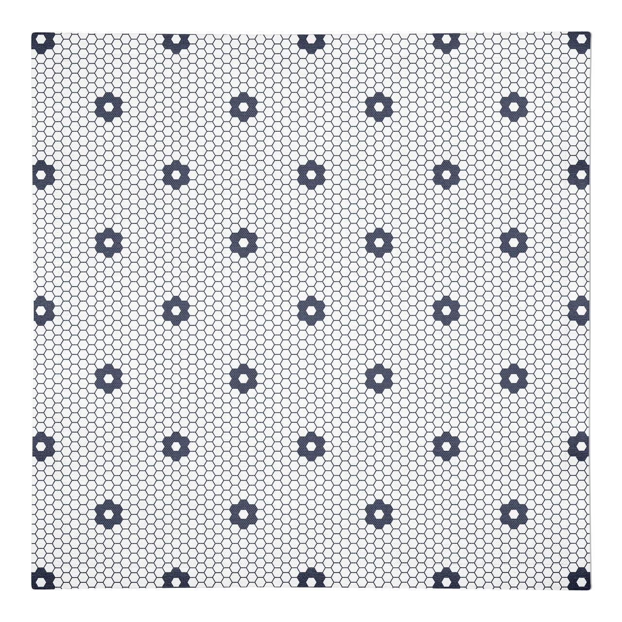 Floral Tile Pattern 10" x 10" Cotton Twill Napkin